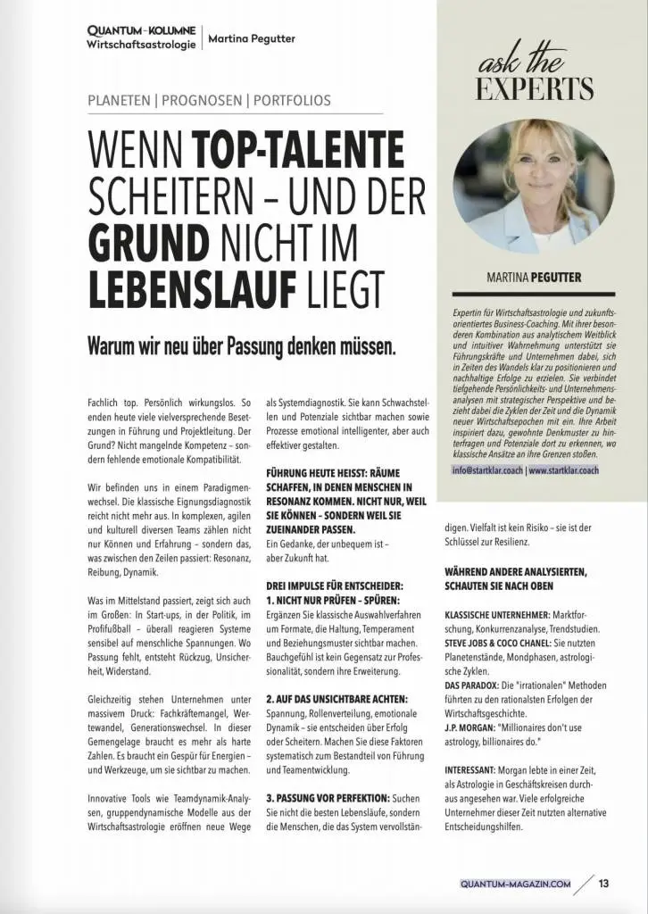 Quantum Wirtschaftsmagazin: August 2025