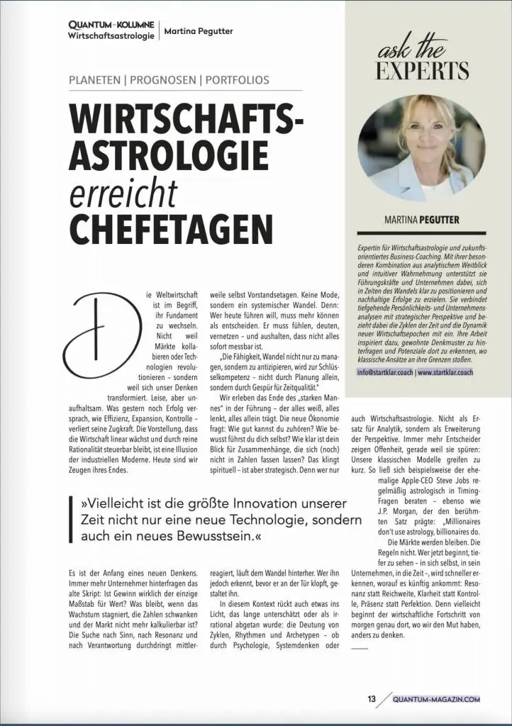 Quantum Wirtschaftsmagazin: Juli 2025